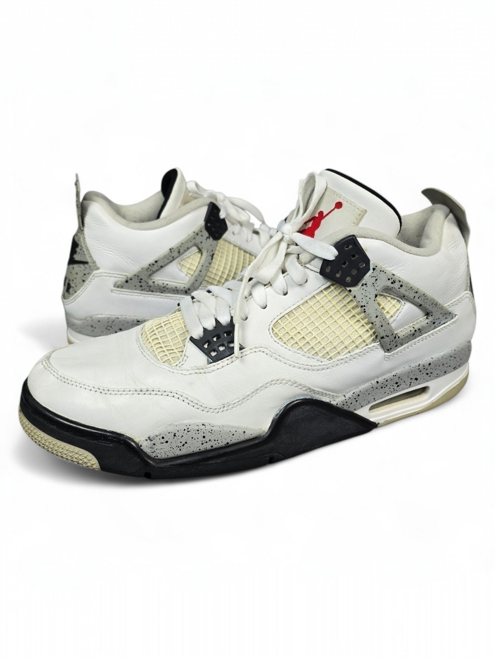 Nike Air Jordan 4 Retro White Cement 2016 Mens Basketball Shoes Size 11.5
